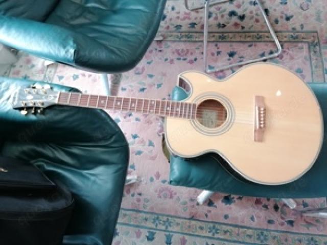 Epiphone PR 5E Naturell Akkustik Gitarre - 1